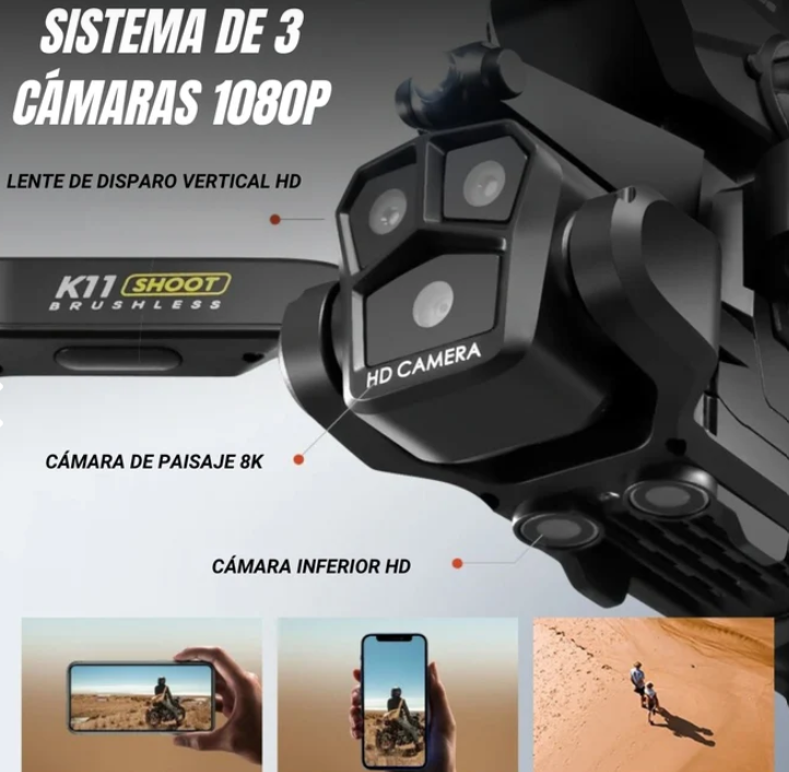 Drone K11 Max El drone 2 en 1 definitivo con lanzador de bolas hidrogel®